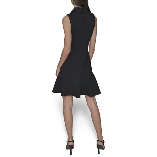 Women's Collared Sleeveless Above The Knee Sheath Dress