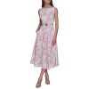 Women's Scoop Neck Sleeveless Midi Sheath Dress