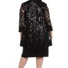 Womens Drape-Front Printed Two Piece Dress