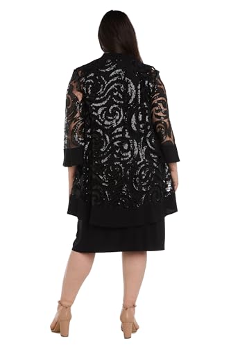 Womens Drape-Front Printed Two Piece Dress