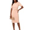 Women's Mini Bow Front Sheath Dress
