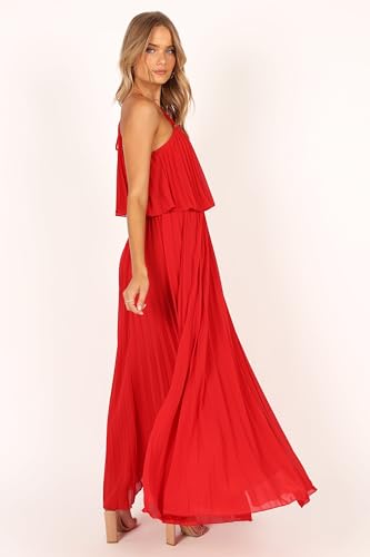 Women's Gia Pleated Halterneck Maxi Dress