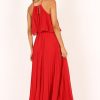 Women's Gia Pleated Halterneck Maxi Dress