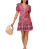 Women's Printed Short Flounce Dress