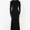 Women's Size Long Sleeve Stretchy Formal Dress (Available in Plus)