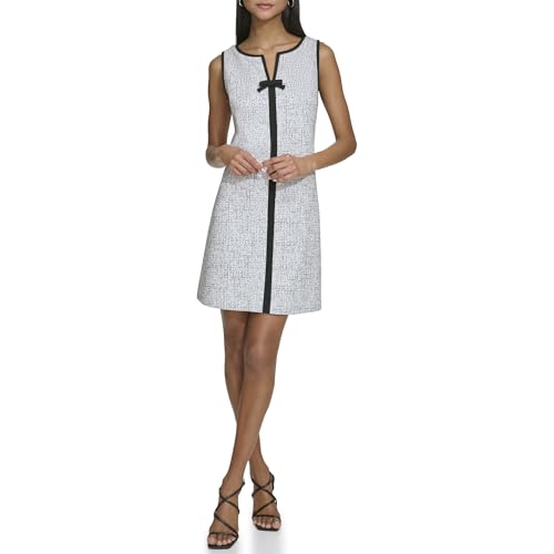 Women's Sleeveless V-Neck Bow A-line Mini Dress