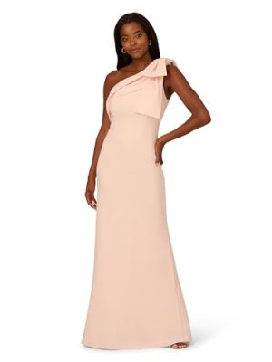 Women's Stretch Crepe Long Dress