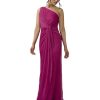 Women's Stardust Pleated Draped Gown