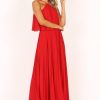 Women's Gia Pleated Halterneck Maxi Dress