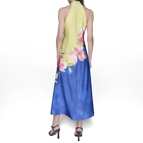 Women's Sleeveless Halter Neck Maxi Dress