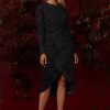 Women's Sleek and Sophisticated Wrap Look High Low Skirt Office Career Event Guest of