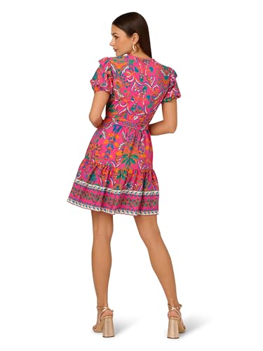 Women's Printed Short Flounce Dress