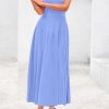 Spring Casual Dresses for Women 2025 Summer Business Work Midi Sleeveless A Line Pleated Cocktail Dress