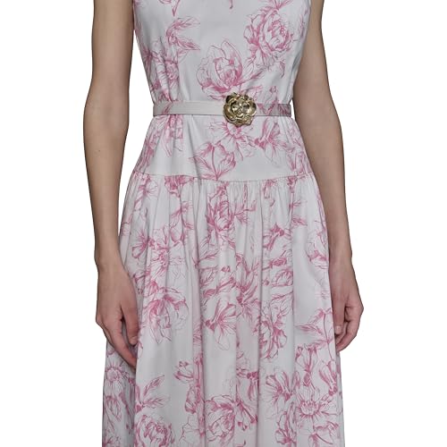 Women's Scoop Neck Sleeveless Midi Sheath Dress