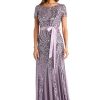 Womens Plus Formal Sequined Evening Dress