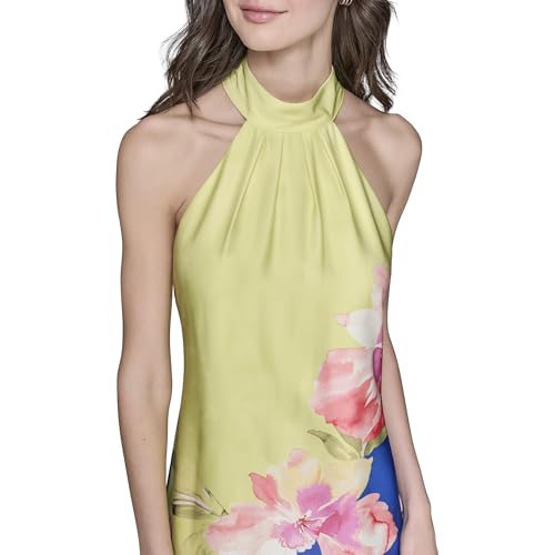 Women's Sleeveless Halter Neck Maxi Dress