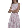 Women's Scoop Neck Sleeveless Midi Sheath Dress
