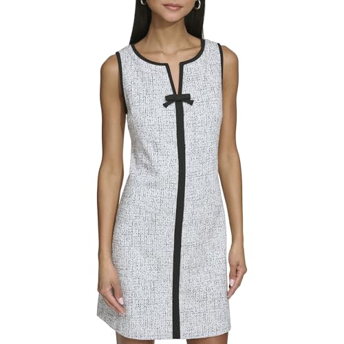 Women's Sleeveless V-Neck Bow A-line Mini Dress