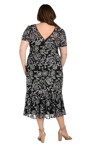 Elegant Midi Chiffon Dress W/Ruffle Top & Chiffon Capelet