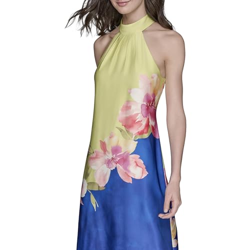 Women's Sleeveless Halter Neck Maxi Dress