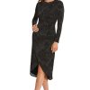 Women's Sleek and Sophisticated Wrap Look High Low Skirt Office Career Event Guest of