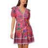 Women's Printed Short Flounce Dress