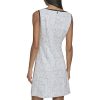 Women's Sleeveless V-Neck Bow A-line Mini Dress