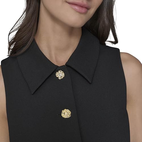 Women's Collared Sleeveless Above The Knee Sheath Dress