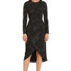 Women's Sleek and Sophisticated Wrap Look High Low Skirt Office Career Event Guest of