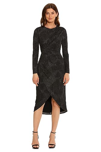 Women's Sleek and Sophisticated Wrap Look High Low Skirt Office Career Event Guest of