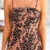 Women's Summer Dress Sleeveless Spaghetti Strap Midi Dress Sexy Cowl Neck Floral Cocktail Dress Party Dresses