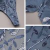 Women's Formal Dress Sequin Tulle Double V-Neck Sleeveless Mermaid Long Evening Dress 07886