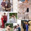 Women's Floral Lace Long Sleeve Off Shoulder Wedding Mermaid Dress