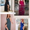 Womens 2025 Formal Dresses Wrap V-Neck Ruched Sexy Bridesmaid Wedding Guest Maxi Dresses