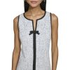 Women's Sleeveless V-Neck Bow A-line Mini Dress