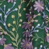 Women's V-Neck Garden Floral Embroidered Dress Colorful Feminine Party Event Occasion Guest of